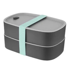 BergHOFF Leo 1.7-Quart Dual Bento Box Set With Strap Three-Piece Set
