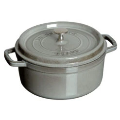 Staub 5.5-Quart Round Cocotte - Graphite Gray