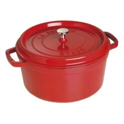 Staub 7-Quart Round Cocotte - Cherry