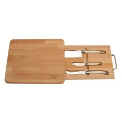 Four-Piece Cheese Knives And Cheese Board Set