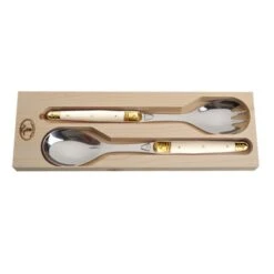 Salad Servers With Ivory Handles