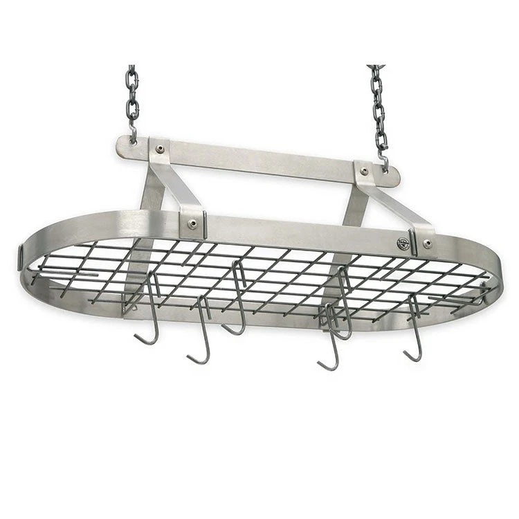 Classic Oval Ceiling Pot Rack With 12 Hooks
