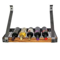 Signature 24" Bookshelf With Five-Bottle Wine Rack /Tiger Wood