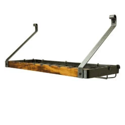 Signature 36" Bookshelf With Eight-Bottle Wine Rack /Tiger Wood