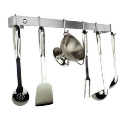 30" Classic Wall Rack Utensil Bar With Six Hooks