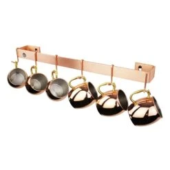 36" Classic Wall Rack Utensil Bar With Six Hooks