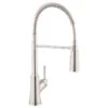 Hansgrohe Joleena Semi-Pro Single Handle Pull Down Kitchen Faucet, 1.75 GPM