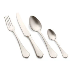 Dolce Vita 20-Piece Pewter Champagne Flatware Set