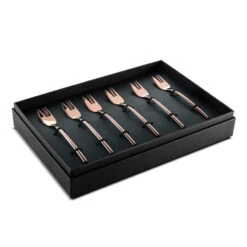 Due Bronzo Cake Forks Set Of 6