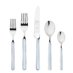 Fantasia Five-Piece Light Blue Flatware Set