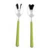 Fantasia Two-Piece Olive Green Salad Server Set