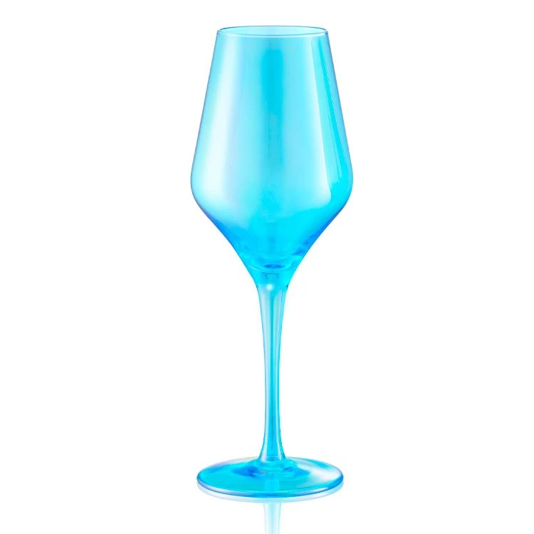 Luster 16 Oz Goblets Set Of 4 -Turquoise - Image 5