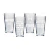 Beer Pub 15 Oz Glasses Four Assorted Designs Set Of 4