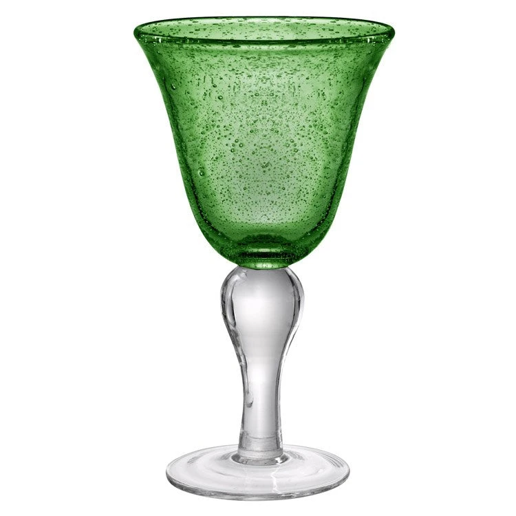 Iris 14 Oz Goblets Set Of 4 - Green