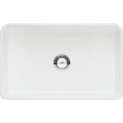 Blanco Kitchen Sink Cerana Ii 30 X 19-1/5 X 9-1/4 Inch Single Bowl Apron Front White - OPEN BOX