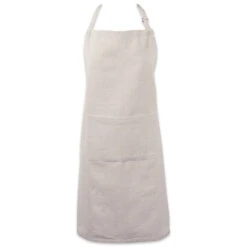DII Natural Solid Chambray Chef Apron