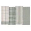 DII Assorted Sage Classic Dish Towels Set Of 4
