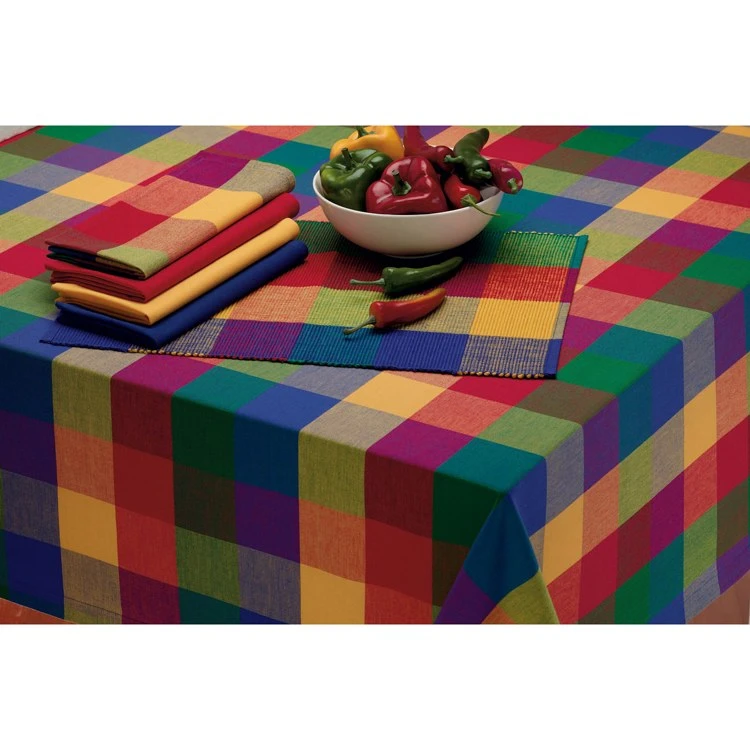DII Indian Summer Check 84" X 60" Tablecloth - Image 5