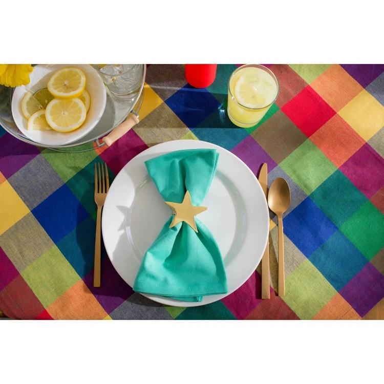 DII Indian Summer Check 84" X 60" Tablecloth - Image 6