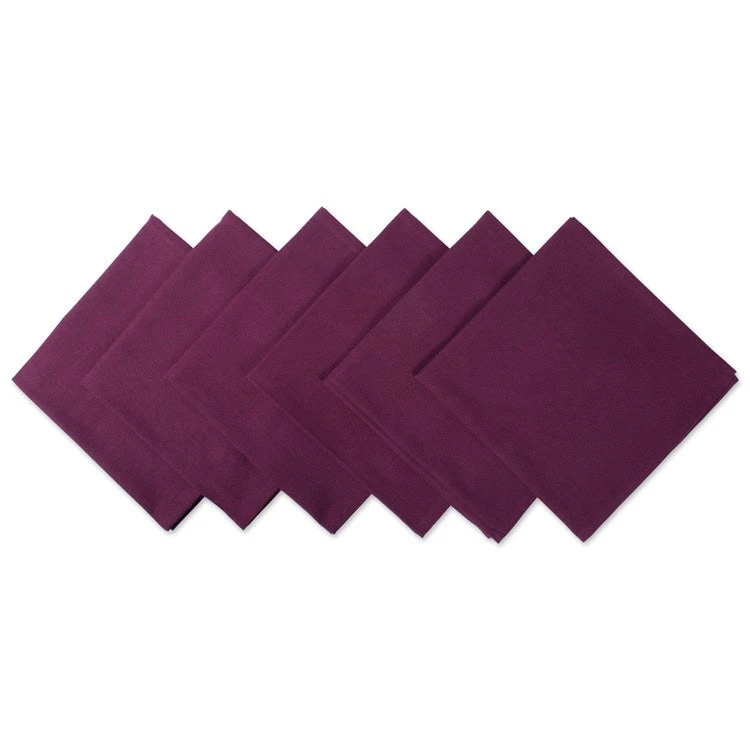 DII Blackberry 20" X 20" Napkins Set Of 6