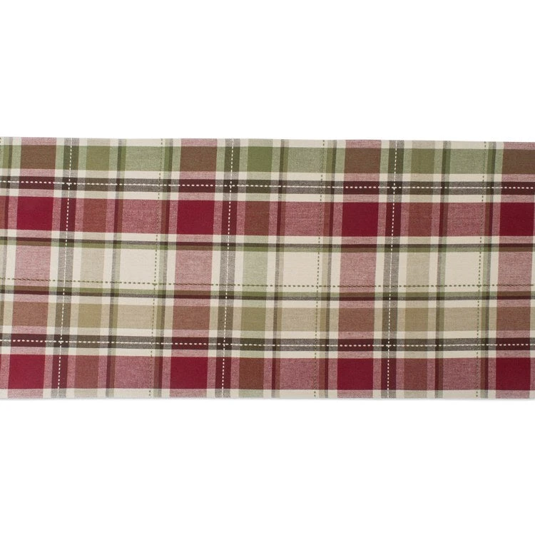 DII Homespun Plaid 72" X 13" Table Runner - Image 2