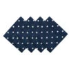 DII Polka Dot Navy/White 18" X 18" Napkins Set Of 4