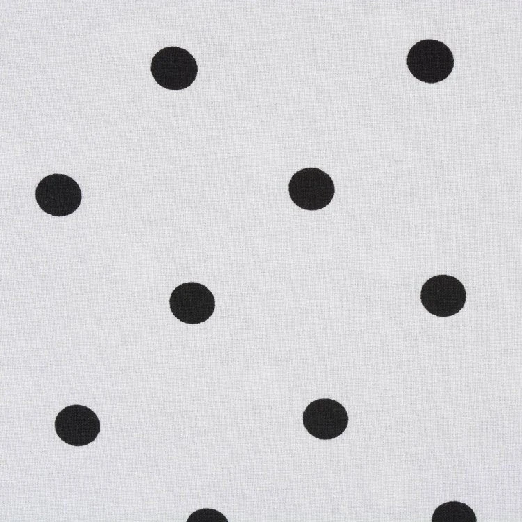 DII Reversible Polka Dot White/Black 72" X 14" Table Runner - Image 2