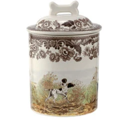 Spode Woodland 7" Treat Jar - Assorted Dogs