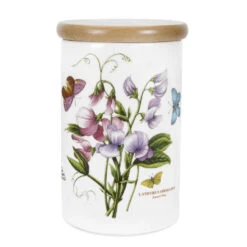Botanic Garden 8" Airtight Canister - Sweet Pea