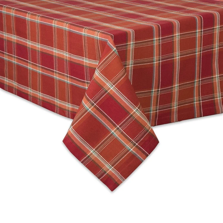 Autumn Spice Plaid Tablecloth Set - Image 2