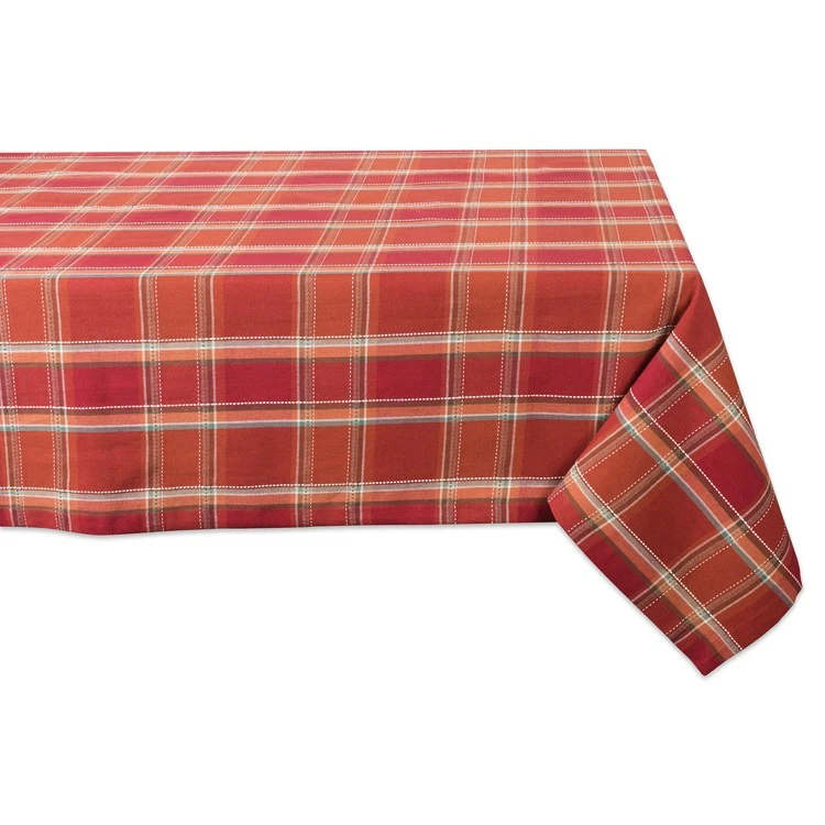 Autumn Spice Plaid Tablecloth Set - Image 6