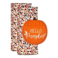 Hello Pumpkin Potholder Gifts Set Of 3
