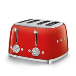 Smeg 4 X 4 Slot Toaster - Red