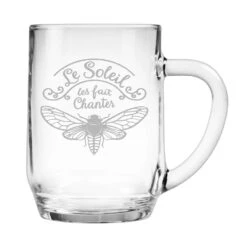 Le Soleil Les Fait Chanter Glass Mug Set