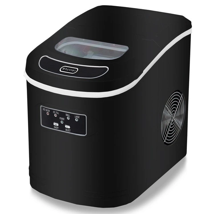 Compact Portable Ice Maker 27 Lb Capacity - Black