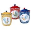 Morning Bloom Three-Piece Canister Set