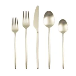 Gaze 20-Piece Flatware Set - Champagne Satin