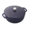 Staub 3.75-Quart Essential French Oven With Rooster Lid - Dark Blue